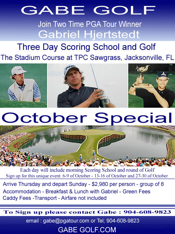 Golf in Florida,Gabe scoring school at TPC Sawgrass,Ponte Vedra Beach